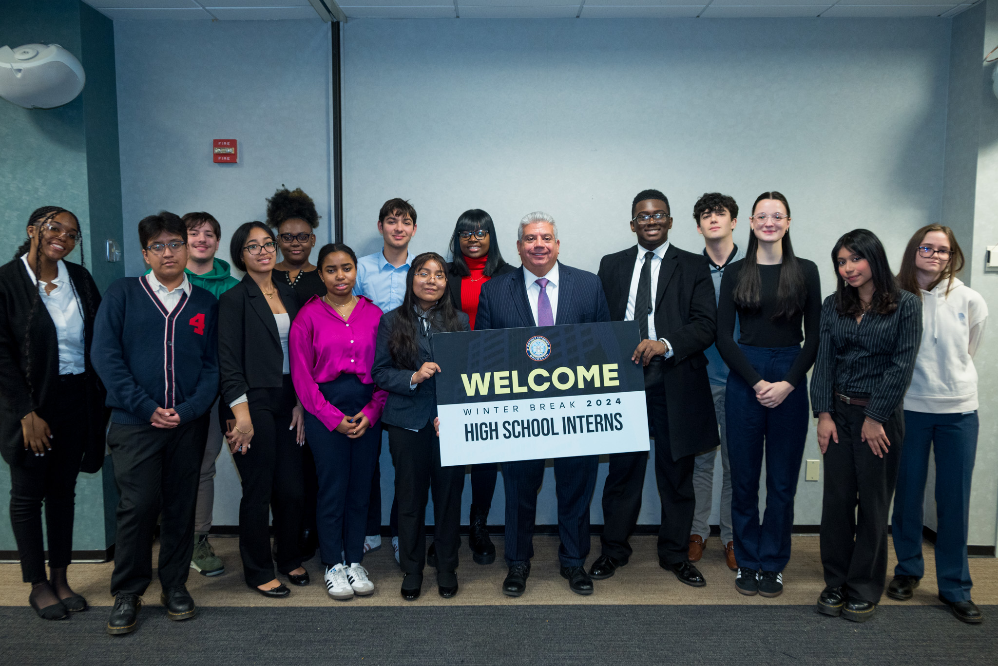 DSC_4437 DA Gonzalez with Winter Break 2024 High School Interns